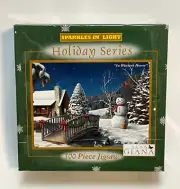 Sparkles In Light Holiday Series 100 Piece Puzzle In Winters Home Alan Giana new