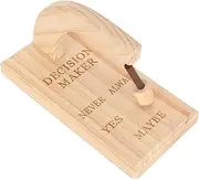 gernie Rustic Oak Wooden Magnetic Decision Maker, Swing Pendulum, Yes/No/Maybe/Any/Always, Easy Install, Practical Gift