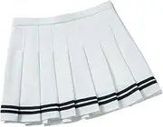 [STKARCV] Preppy Girl Pleated Skirts Elastic Waist Summer Vintage Mini Korean Streetwear Spring Studen Dance