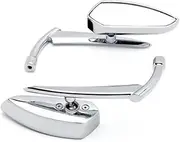 Rear View Mirror 1pair For V-Star For Vstar For XVS For shadow For Spirit For Velorex Motorcycle Rearview Mirror End Side Mirror(Silver)