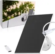 5W 5V Solar Panel for Security Cameras, 23% Energy Conversion Rate,9.8Ft Cable,