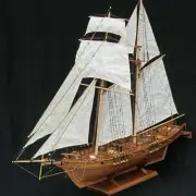 New 1:100 Halcon Wooden Sailing Boat Model DIY Kit Ship Assembly Decoration