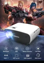 YERSIDA Projector BL128 Mini Portable Smart Home Native 1280x720P HD Support 4K