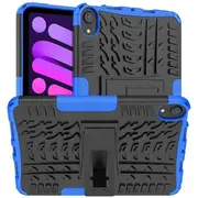 For Apple iPad Mini 7 8.3" 2024 /Mini 6 Case, 6th Generation Cover 8.3 2021 Kickstand Shockproof Heavy Duty Tough Protective Rugged Cover (Blue)