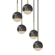 Telbix Oneta 5LT Cluster Spherical Ball Pendant Light