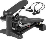 Mini Stair Stepper for Exercise with Digital Monitor & Resistance Band Home Work