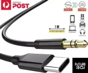 Type C USB-C to 3.5mm Male Audio AUX Cable Adapter For iPhone 15 Samsung Huawei