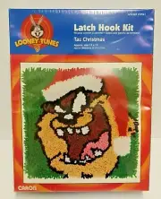 Looney Tunes Taz Christmas Latch Hook Kit 13" x 13"