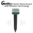 Solar Powered Snake Repeller Ultrasonic Mole Mice Pest Rodent Rat Repellent A2TF