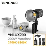 YONGNUO YNLUX200 200W Bi-color LED Video Light 2700K-6500K +Handle Power Adapter