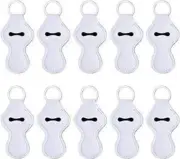 10x Blank Chapstick White Chapstick Holders, Sublimation Key Ring