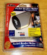 Delkin Devices eFlim Pocket Reader/Writer CompactFlash Reader USB 1GB *NEW*