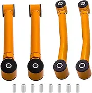 4pcs Adjustable Rear Upper + Lower Control Arm Compatible With Jeep Wrangler TJ 1997-2006