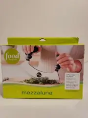 **Food Network Mezzaluna 2-blades Stainless Steel Chopper Slicer Cutter Shredder