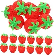 BRIGHTFUFU 20pcs Fidget Plaything Relief Fruit Shaped Squeeze Compact Sensory Pressure Relief Squeeze