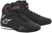 Alpinestars Stella Sektor Riding Womens Shoes (8.5, Black/Fuchsia)