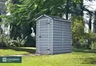 Palram - Canopia | Skylight 4x 6 Outdoor Storage and Bike Shed Light Grey