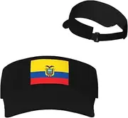 [Generic] National Emblem of Ecuador Sun Visor Hats Ecuadorian Sunscreen Visor Cap for Sport Beach Tennis Golf Running Hiking