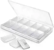 Silver Bar Case, 20 Pcs Silver Bar Holder Clear Acrylic Storage Container Capsul