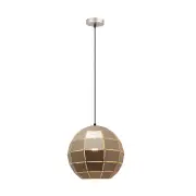 Amy Modern Pendant Lamp Light ES Champagne Gold Tiled Wine Glass