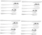 GRADENEVE 20pcs Stainless Steel Cutlery Elegant Dining Forks Spoons Knives for Home Hotel and Cafe Use Complete Western Kitchenware with Comfortable Grip and Stylish Design