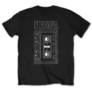 Nirvana As You Are Tape T-Shirt Black New