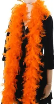 5 Larryhot Orange Feather Boas 45g 2 Yards