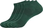 [BambooMN] Men and Women's Rayon from Bamboo Low Cut Ankle Socks for Sports, Work and Everyday Wear - 4 Pairs - Unisex Sizing
