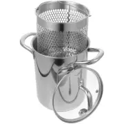 Portable Frying Pan Frying Chicken Pot Cook Fryer Tool Metal Deep Fry Pot