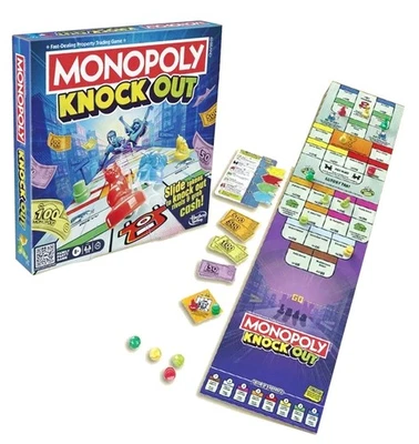 Monopoly Knockout Board Game 2-8 Players New in Box