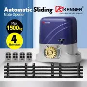 KENNER AC Sliding Gate Motor Opener 4m / 5m /6m / 7m Rack 4x Remote AU