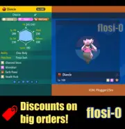 6IV Shiny Diancie Pokemon Scarlet and Violet