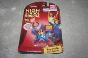 High School Musical Keychain Troy & Gabriella Disney Deadstock 2007 Pulltab gone