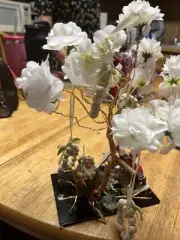 Hand Crafted. Sculpted Wire decorated tree. With Crystals. Each Tree Is Unique
