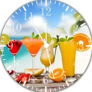 Delicious Drinks Frameless Borderless Wall Clock For Gifts or Home Decor E33