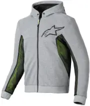 Alpinestars Chrome Air Sport Hoodie, textile jacket , color: Grey/Black/Neon-Yellow , size: L
