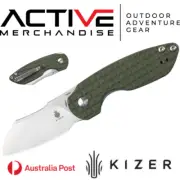 Kizer V2569C1 October Mini Liner Lock Folding Knife - Green