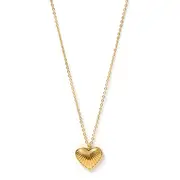 Jasmine Gold Heart Necklace