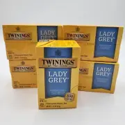 (5) Twinings Lady Grey Flavored Black Tea 20ct Hot or Iced Orange Lemon BB 8/26