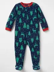 GAP BOYS FESTIVE CHRISTMAS TREE DEER ONE-PIECE FOOTED SLEEPER $34.95 SIZE 4 BNWT