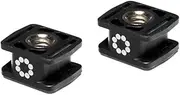 JOBY Beamo Cold Shoe Adapter 2-Pack for Beamo and Beamo Mini 1/4"-20 Double Cold Shoe Design Attach to DSLR CSC Mirrorless Camera Phone Clamp JB01620-BWW,Black