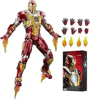 LonullyMege Ironman MK17 Action Figure 7 inch All Joints Movable Exquisite Painting with Lots of Accessories Collectable Toy(1/10 Scale)