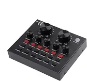 Live Broadcast Sound Card, Wireless Streaming Audio Device, DJ Mixer Sound Effects, Voice Changer, Wireless Functionality, 14.1cm, For Home Studio