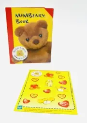 Build A Bear Memory “Membeary” Activity Book & Stickers Tan Bear Unused