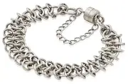Alex and Ani Women's Empre Magnetic Bracelet, Rafaelian Silver