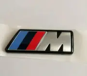 BMW Genuine M Performance SILVER LOGO Lettering Emblem Badge 51145A50987