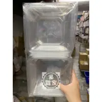 在飛比找蝦皮購物優惠-現貨供應 PET 6*6對折盒10入 透明食品盒 對折盒 J