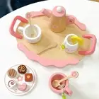 Toddlers Tea Set Teapot Cups Tray Pretend Play Toy Kids Tea Set for Kids