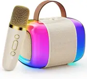 Mini Karaoke Machine for Kid with 1 Wireless Mircophone,Bluetooth Karaoke Speake