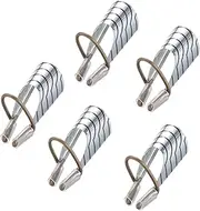 Baluue 5pcs Nail Foil Sticks Nail Forms for Builder Gel Nail Art Extension Forms Square French Kit Gel Nail Tools Nails LED Nail Forms Reusable Clear Manicure Foil Nail Art Silver